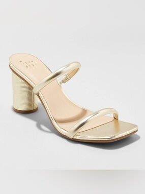 A New Day by Target | Metallic block heels | Size 9.5 | NWOT